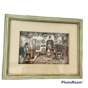 VTG 1973 ANTON PIECK 3D ART LITHOGRAPH PRINT PHOTO SHOP PHOTOGRAPHER PICTURE DAY
